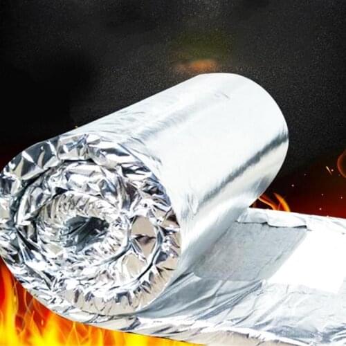 Foil Self-adhesive Insulation Cotton Boiler Insulation Aluminum Silicate Needle Ceramic Fiber Insulation Refractory Fire Blanket