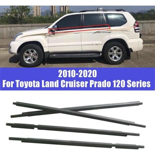 Car Outside Weatherstrip Window Door Weather Strip Belt Seal Protector Guard For Toyota Land Cruiser Prado 120 Series 2010-2020