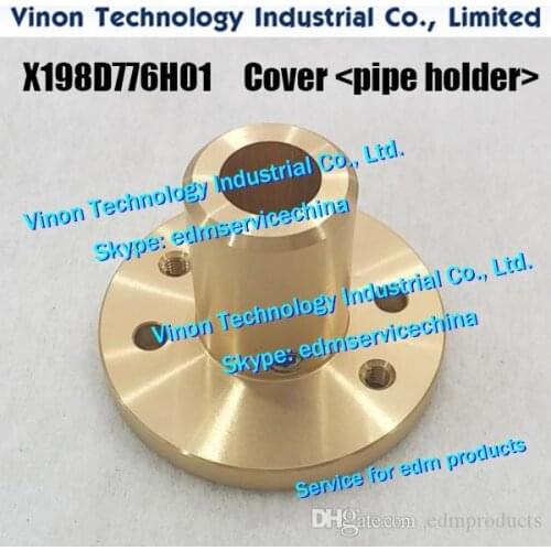 X198D776H01 edm Lower Cover (Pipe holder) for Mitsubishi H1/HA/FX/SX/CX machine X198-D776-H01 Brass Lower Pipe Holder