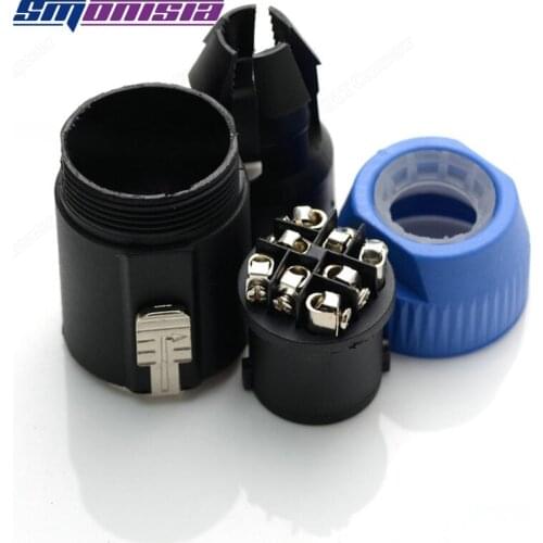 10pcs-500pcs Speaker Stage Light Professional Connector 8 Core Signal Ohm Aviation Plug Copper Pins