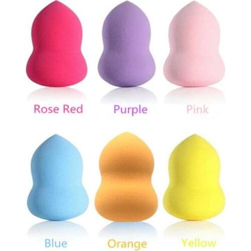 6PCS Cosmetic Puff Sponge Mix Face Liquid Foundation Sponge Beauty Make Up Tools Soft Powder Puff Gourd Sponge Shape