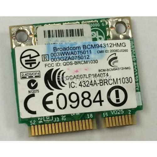 SSEA For BroadCom BCM4312 BCM94312HMG half MINI PCI-E 2.4G/5G hz WIFI Wireless Card for HP 4411S 4416S 4415s 4410s 504593-001