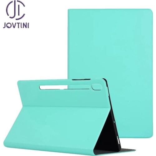 Case For Samsung Galaxy Tab S7 Plus 2020 SM-T970 SM-T975 SM-T976 Cover 12.4"Leather Ultra thin Flip Stand Business Tablets funda