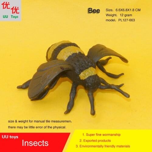 Hot toys Bee Insects Simulation model Insects Animals kids gift educational props Action Figures