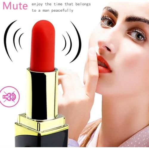 USB lipstick vibrating egg magnetic charging Portable secret mini av stick vibrating female masturbation device adult sex toys