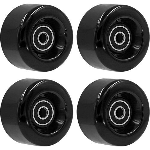 4 Pcs Roller Skate Wheels with Bearings Installed for Double Row Skating, Skateboard Outdoor or Indoor Use, 32X58Mm 82A