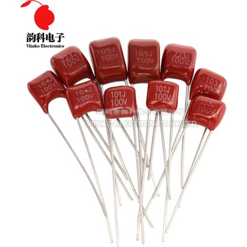 10pcs 100V 393 473 683 104 224 394 474 105 335 106 101 471 102 152 222 332 472 682 103 223 333 J CBB Capacitor 1UF 0.1UF 0.47UF