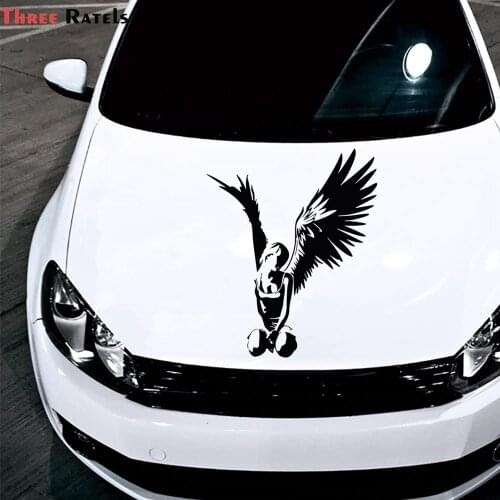 Three Ratels FD459 Beautiful Elegant Angel Car Sticker High Quality Covering The BodyBumper Window Decal