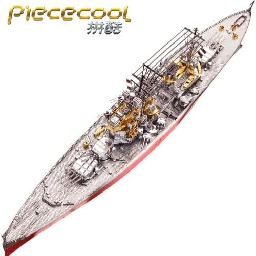 MMZ MODEL Piececool 3D Metal Puzzle HMS PRINCE OF WALES DIY Assemble Model Kits Laser Cut Jigsaw Building Toy Gift P112