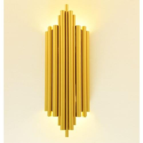 Loft lamparas moderna wall lamp rope wood bedroom dining room aisle lampara pared wall lights for home