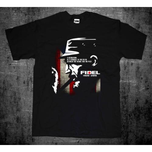 New Rip Communist Marxist Leninist Fidel Castro Quote Revolution Men 2019 Fashion Print Men Clothing Custom T Shirts Cheap