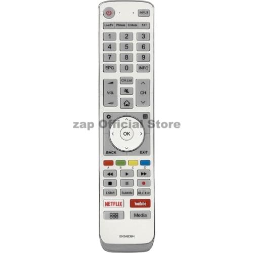 New Original EN3AB39H For Hisense Smart TV Remote Control With NETFLIX YouTube 43P1 55P1 65P1