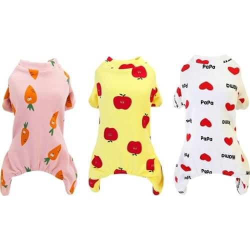 Dog Coat Jacket Dot Cute Pets New Pajamas Chihuahua Clothing Pet Dog Clothes For Dogs Jumpsuits Fleece Home Outfit Pets Clothing