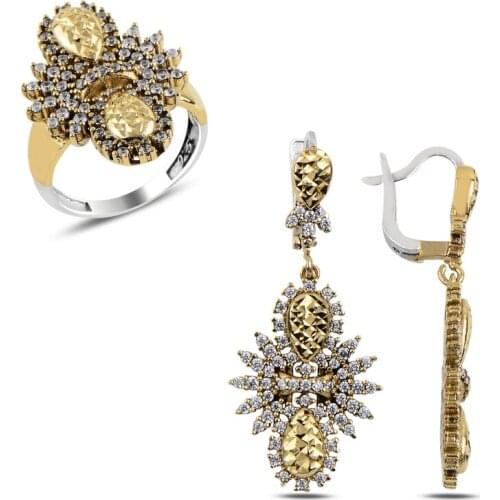 Silver 925 Sterling Zircon Cubic Zirconia Authentic Set