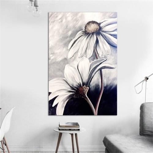 Modern Vertical Color Flower Oil Painting Modern Home Decor Printed Canvas Wall Paintings Dropshipping Canvas Prints Art