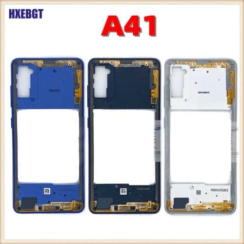Middle Frame For Samsung Galaxy A41 A415F A415 Phone Housing Center Chassis Cover With Buttons Repair Part