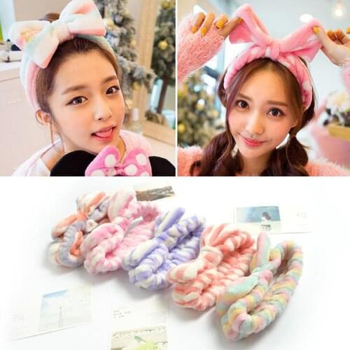 New Fashion Girls Headband Soft Cotton Hairbow Cross Hairband Wash Face Makeup Turban Leopard Hair Hoop Women Hair Accessories