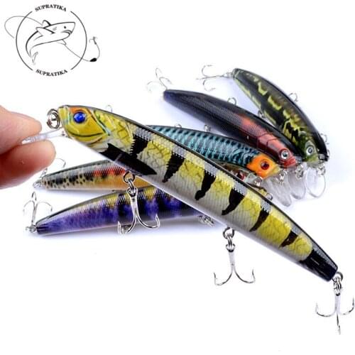 1Pcs 12.5cm/15.9g Wobblers Minnow Sea Fishing Baits 3D Painting Artificial Hard Lure With Hooks For Fishing Jig Tackle Gear