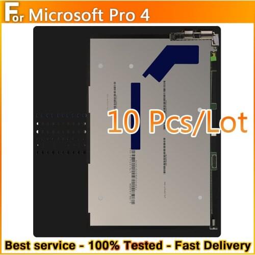 10Pcs For Microsoft Surface Pro 4 1724 LCD Display Touch Screen Digitizer Assembly for Surface Pro4 LCD Display Replacement