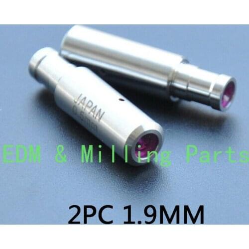 2PCS CNC 1.9MM Ruby Ceramic Electrode Guide Fit EDM Wire Cut Machine Parts For EDM Wire Cut Mill Part