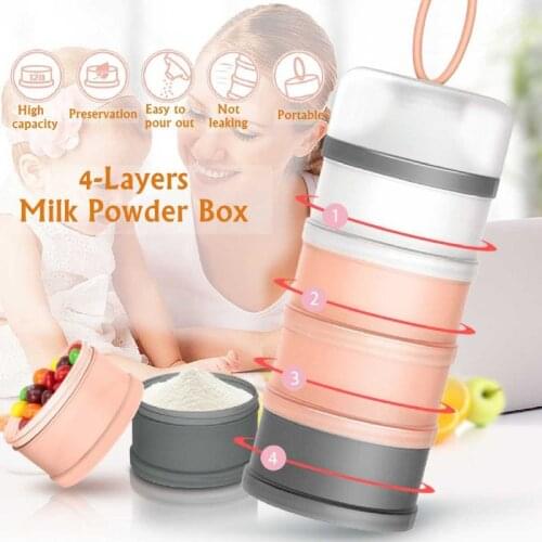 4 Layer Baby Food Storage Box Milk Powder Boxes Portable Toddle Milk Container