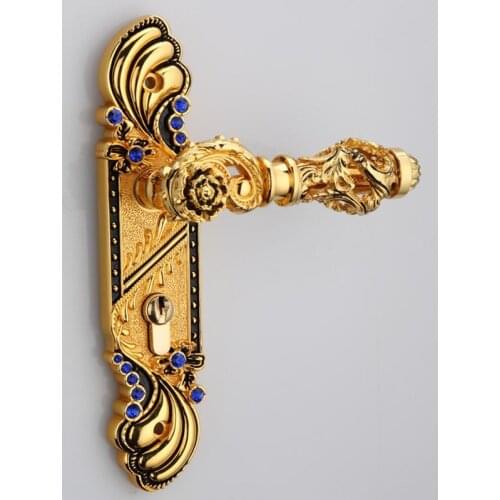 58mm CENTRAL DISTANCE HOLLOW SPLIT ZINC DOOR HANDLE---ITALY DESIGN--GP FINISH