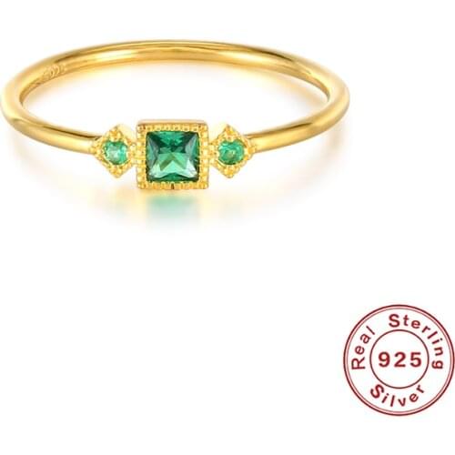 Aide 100% Real 925 Sterling Silver Anillos Minimalist Bohemia Engagement Rings For Women Lovers' Girls Finger Ring Fine Jewelry