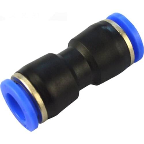 Free shipping 10Pcs/lot PU-6 Pneumatic fitting plastic pipe fitting pu6 pu8 PU4 PU10 PU12 push in quick joint connect