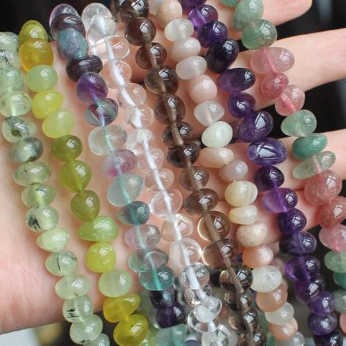 Free shipping ! Pretty 6-12mm Freeform Quartzs Loose Beads 15"/38cm , For DIY Jewelry Making