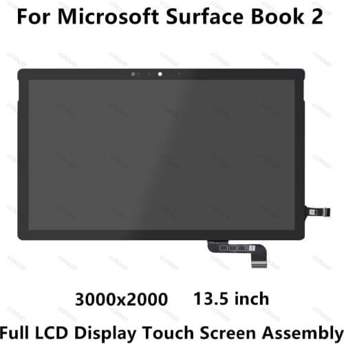 For Microsoft Surface Book 2 (13.5 inch) Full LCD LED Display Panel Touch Screen Glass Digitizer Assembly 3000x2000 IPS Panel