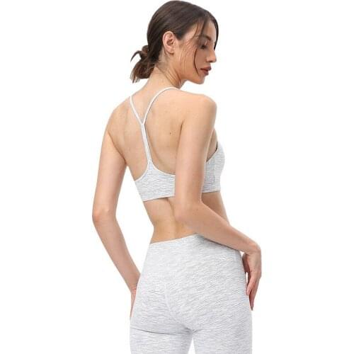 Wholesale Hot Pop Sexy Women Sports Bra Beauty Back Crop Top Tights Yoga Vest Gym Clothing Run No Rims With Removable Chest Pad