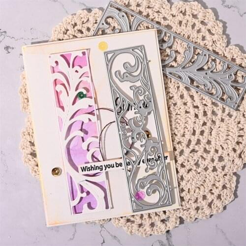YaMinSanNiO Leaves Frame Rectange Shape Metal Dies Cut Stencils For Scrapbooking Embossing Diy Album Card Techo Diary Making New