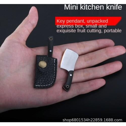 Mini Kitchen Knife Open-edge Demolition Express Knife Pocket Cut Fruit Keychain Pendant Accessories Gift Collector Knife