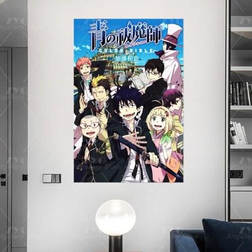 HD Print Modular Ao No Exorcist Anime Japan Picture Canvas Cute Painting Poster For Living Room Home Decor Wall Art