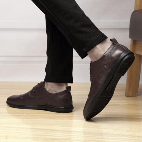 Zapatos Casuales Para Hombre Mens Shoes Casual Leather For Men Fashion Slip On 2020 Sapato Masculino Zapatos Casuales Sneakers