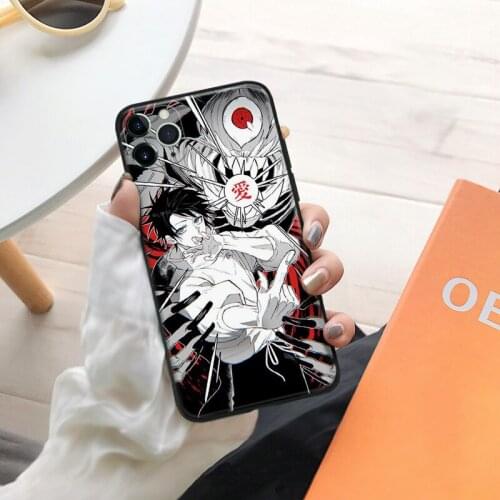 Yuta jujutsu kaisen anime soft silicone for iPhone Se 6 6s 7 8 Plus X XR XS 11 12 Mini Pro Max glass TPU phone case cover shell