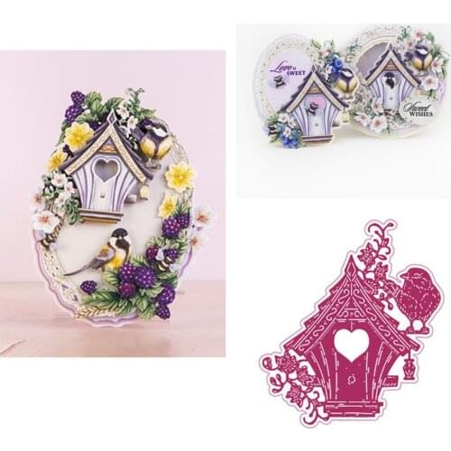 New Hot Sale Bird and Bird Home Cutting Dies Scrapbook Diary Decoration Stencil Embossing Template DIY Greeting Card Handmade