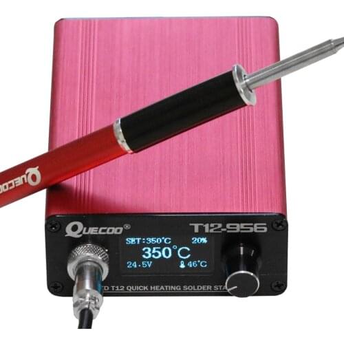 Quick Heating T12 soldering station electronic welding iron 2021 New version T12 OLED Digital Soldering Iron T12-956 QUICKO