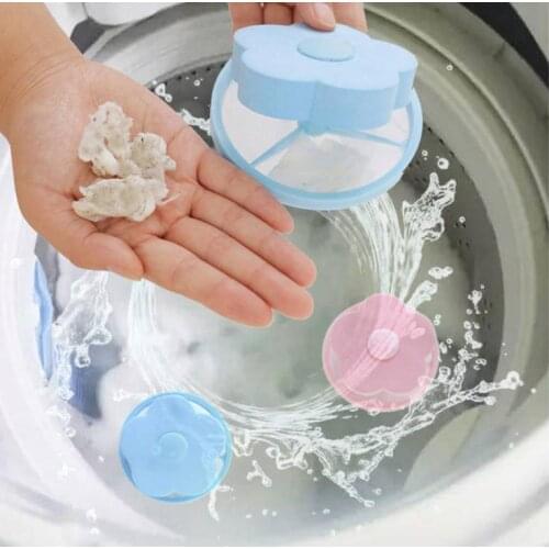 Plastic Filter Bag Decontamination Washer Laundry Cleaning Percolator Mesh Filtering Hair Removal Stoppers Catchers SN809