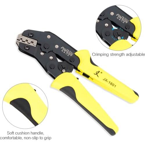 26-16 AWG Ratcheting Wire Crimper Plier 280pcs Male Female Wire Spade Connectors 140pcs Insulation Sleeves 40pcs Cable Ties