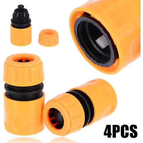 Garden Hose Tap Connector Water Hose 3/4" 1/2" Standard Tap Pipe Fitting Joints Cleaning Adapter For Garden Irrigation Yellow