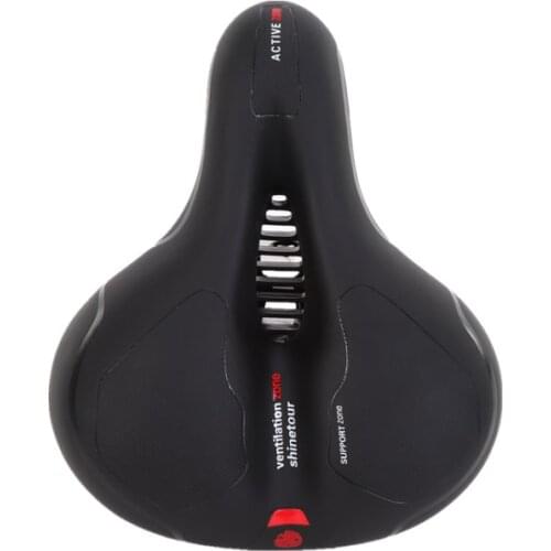 MTB/Road/Bicycle Bike Saddle Seat Big Butt Cushion Hollow Breathable Cycling Seat Shockproof Bicycle Air Guide Groove Saddle