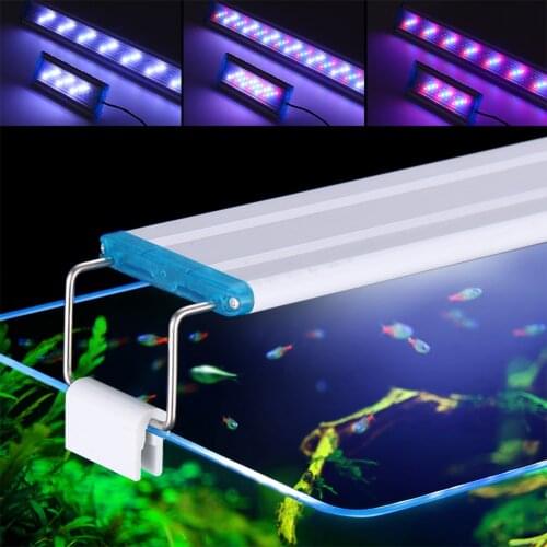 Aquarium Light Bar LED Waterproof Fish Tank Light Underwater Fish Lamp Aquariums Decor Lighting Plant Lamp 18-58CM 8W-24W EU