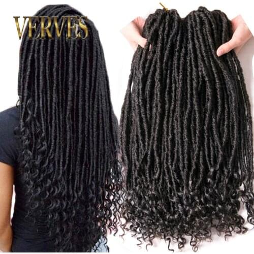 VERVES Crochet Dreadlocks Hair Extensions 18 inch Jumbo Dreads Hairstyle Ombre Crochet Braids grey,brown,Synthetic braiding hair