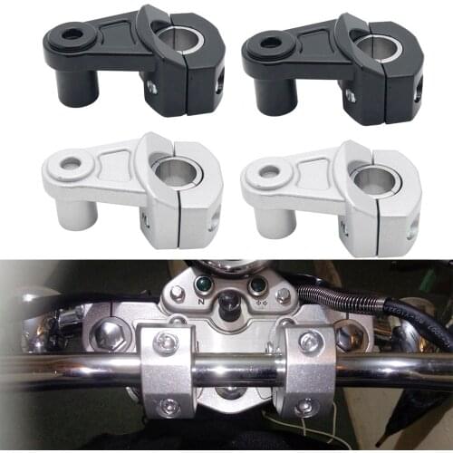 Motorcycle Bar Clamps Raised Handlebar Handle Bar Risers for 22MM 7/8"-28MM 1 1/8" For Yamaha R1 R3 R6 For Suzuki GSXR