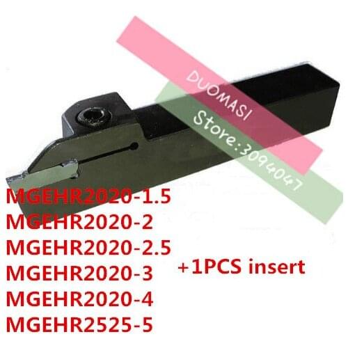 1pcs MGEHR2020-1.5/MGEHR2020-2/MGEHR2020-2.5/MGEHR2020-3/MGEHR2020-4 with 1PCS inserts CNC Turning tool rod,lathe tools
