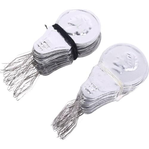 100pcs Bow Wire Loop DIY Needle Threader Stitch Insertion Hand Sewing Machine Tool Craft Dropshipping