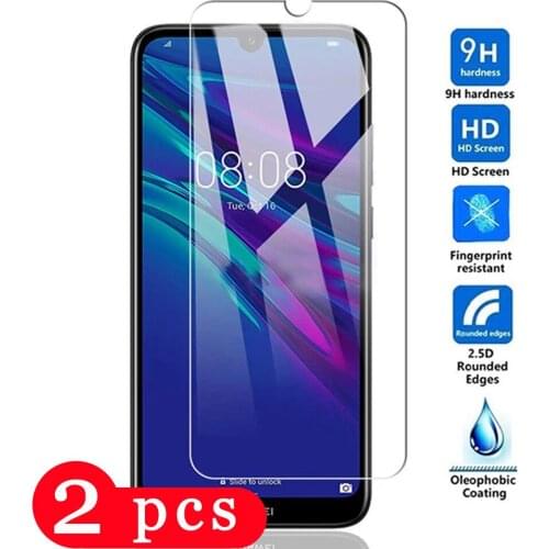 2/1Pcs tempered glass for huawei y9s y9A y8s y8p y9 y7 prime 2019 y6 pro y6p y6s y5 2018 protective film phone screen protector