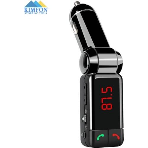 200Pcs/Lot Dual USB car charger mobile phone charger Bluetooth Car MP3 Player Bluetooth Handsfree Car Charger BC06