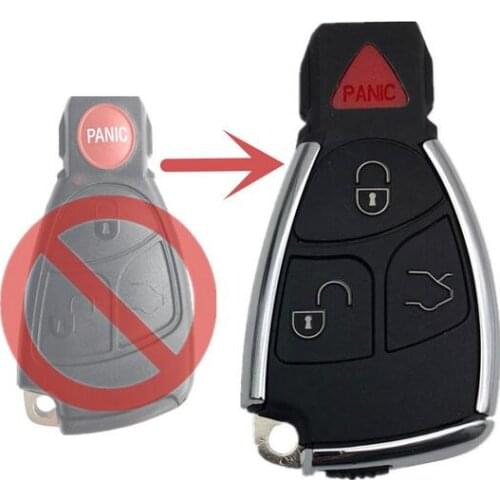 4 Buttons Replacement Modified Smart Remote Key shell Case For Benz E-Class C-Class S-Class C200 E280 S320
